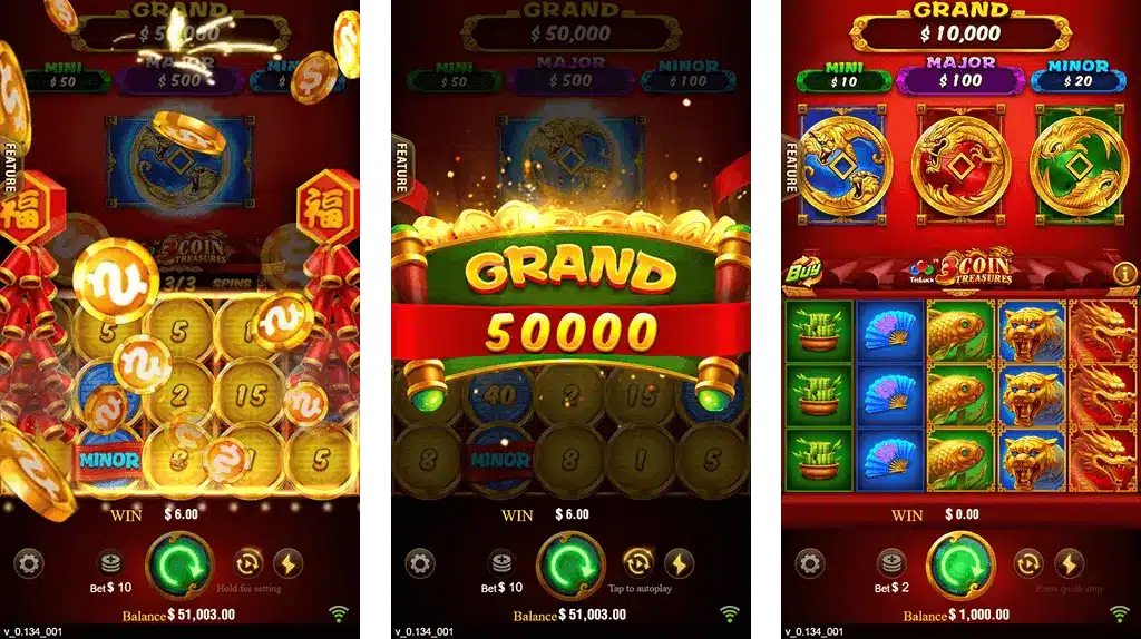 3 Coins 500Win Bonus